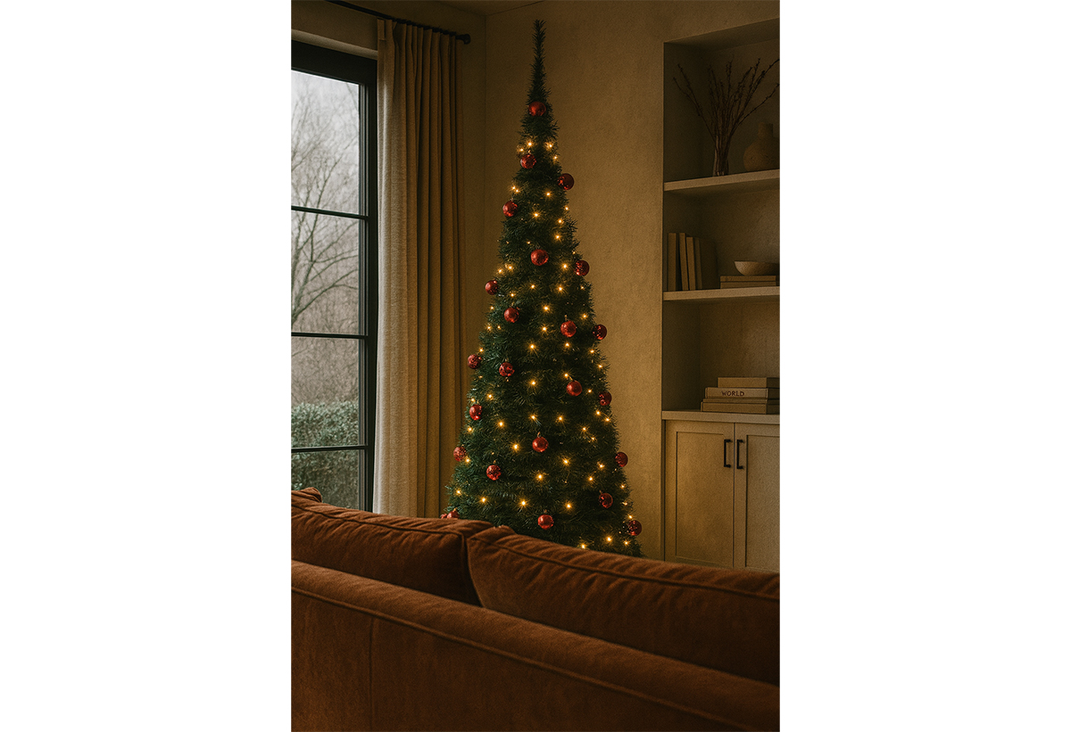 Απεικονίζεται το δέντρο σε σαλόνι.